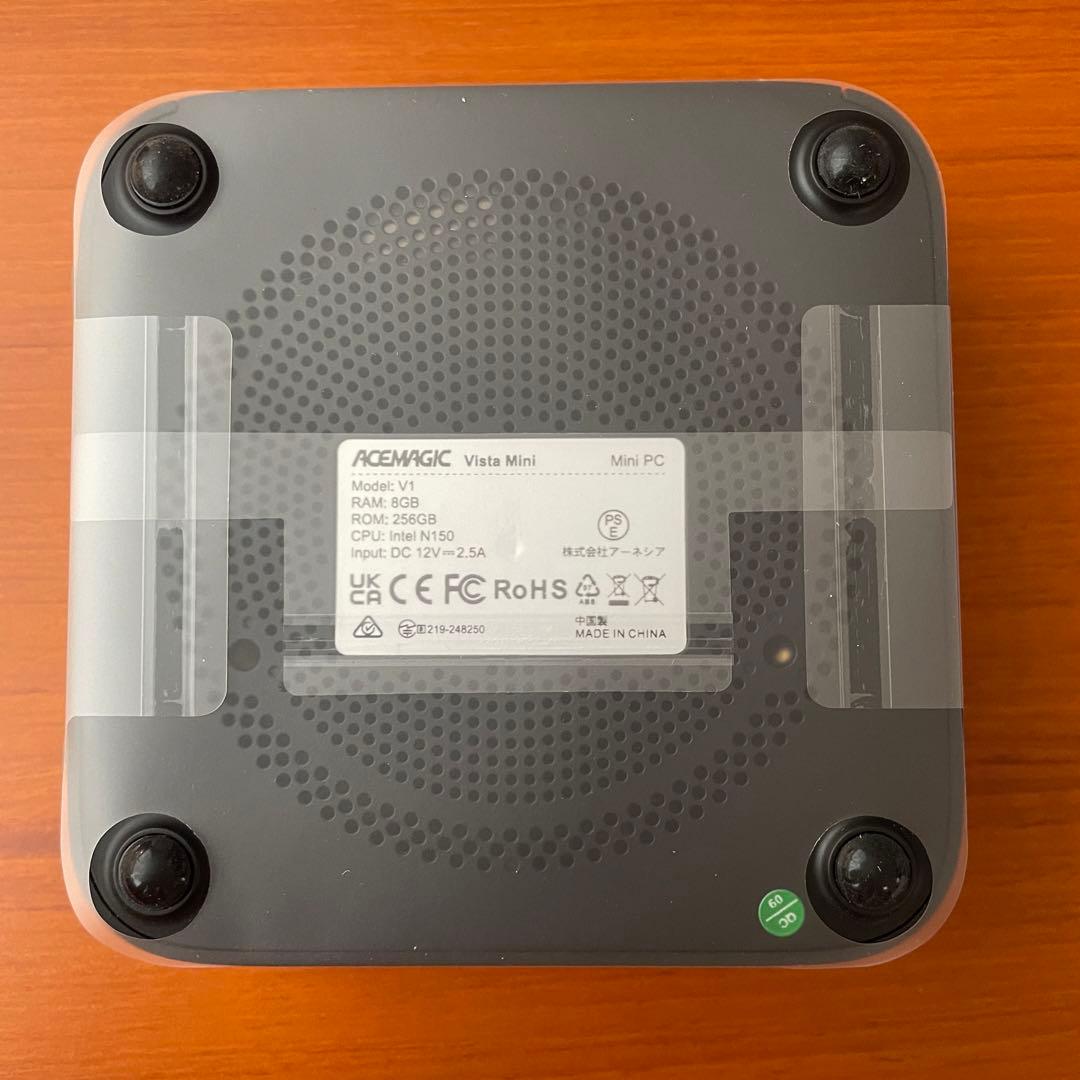 【新品】ミニPC intel N150 8GB 256GB 黒色　パソコン