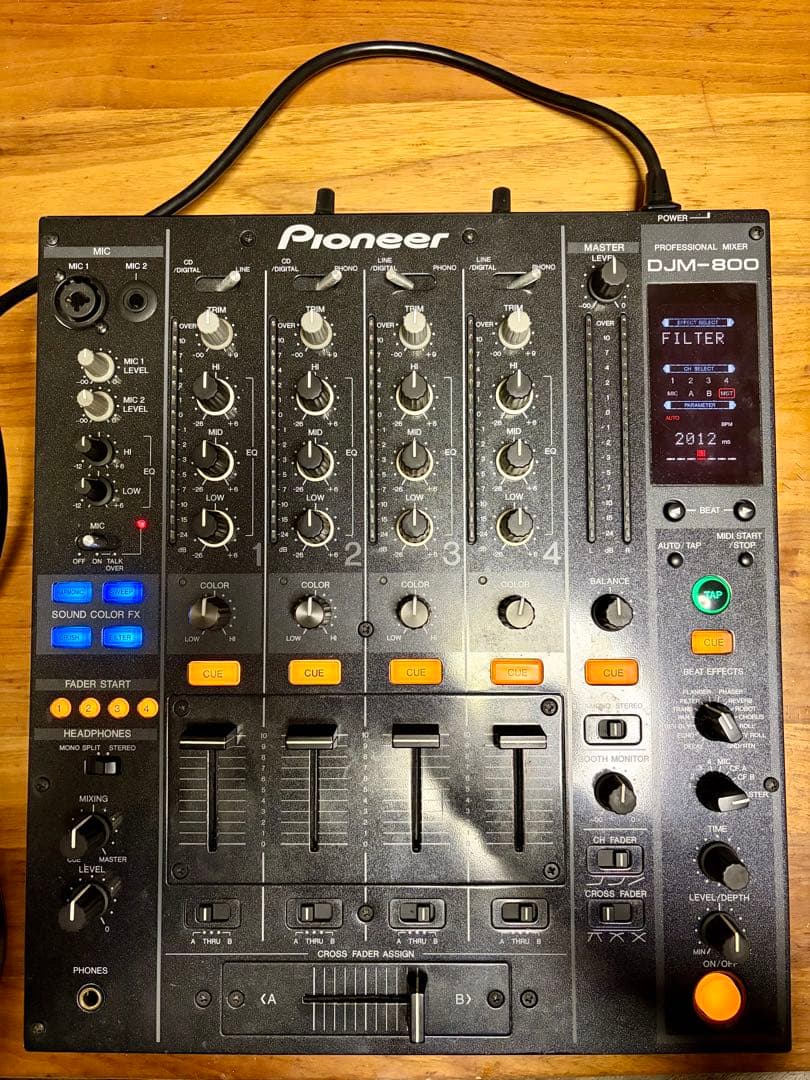 メンテナンス済み　Pioneer DJミキサー ＤＪＭ-800