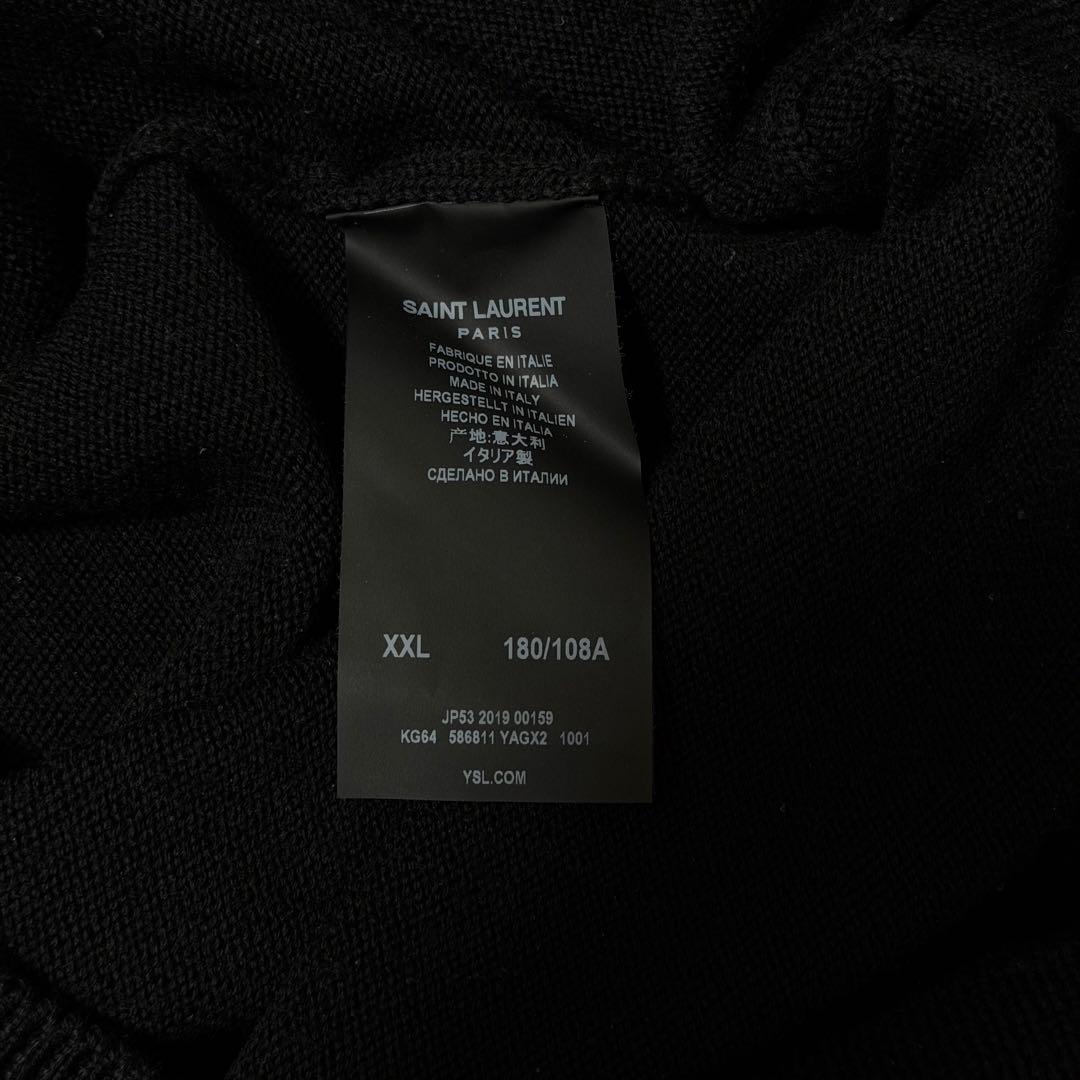 T*様 美品 サンローラン メンズ ニット セーター 刺繍