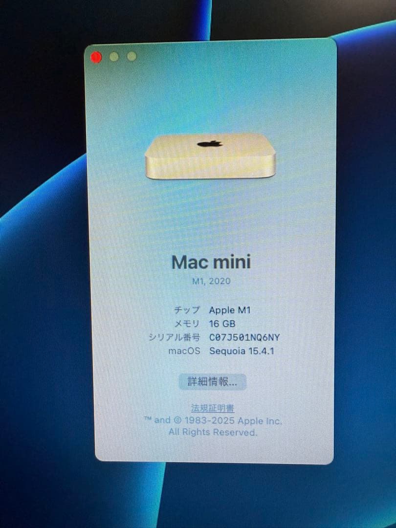 その他 Mac mini M1,2020