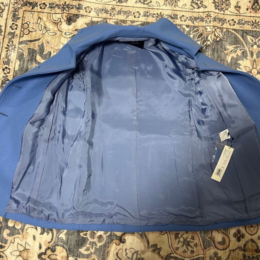 allureville ライトブルー ピーコート　Lサイズ