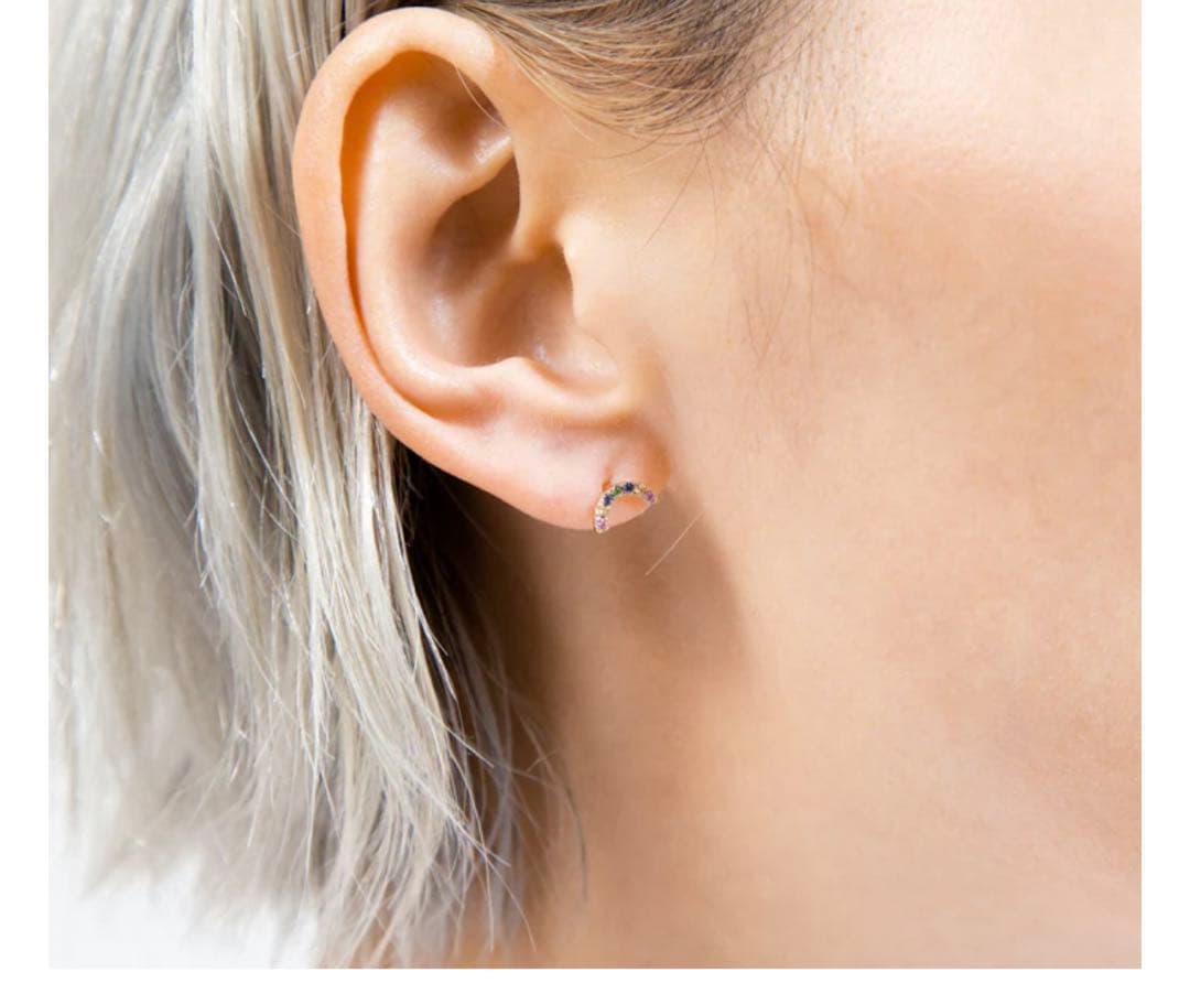 ビジュードエム　プチレインボーピアス　片耳用　ミオハルタカ