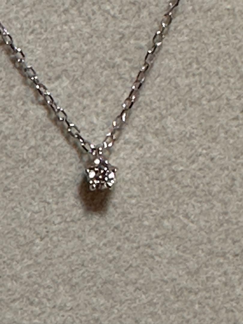 に*や様 k10WGプチダイヤモンドネックレス　未使用！