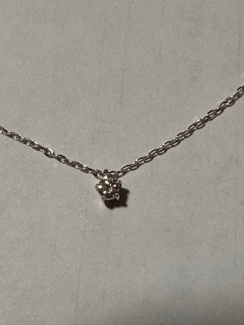 に*や様 k10WGプチダイヤモンドネックレス　未使用！