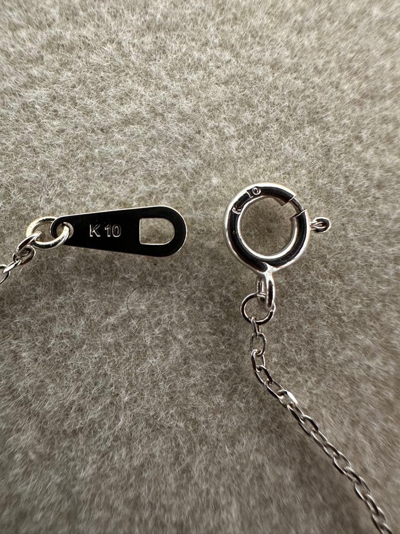 に*や様 k10WGプチダイヤモンドネックレス　未使用！