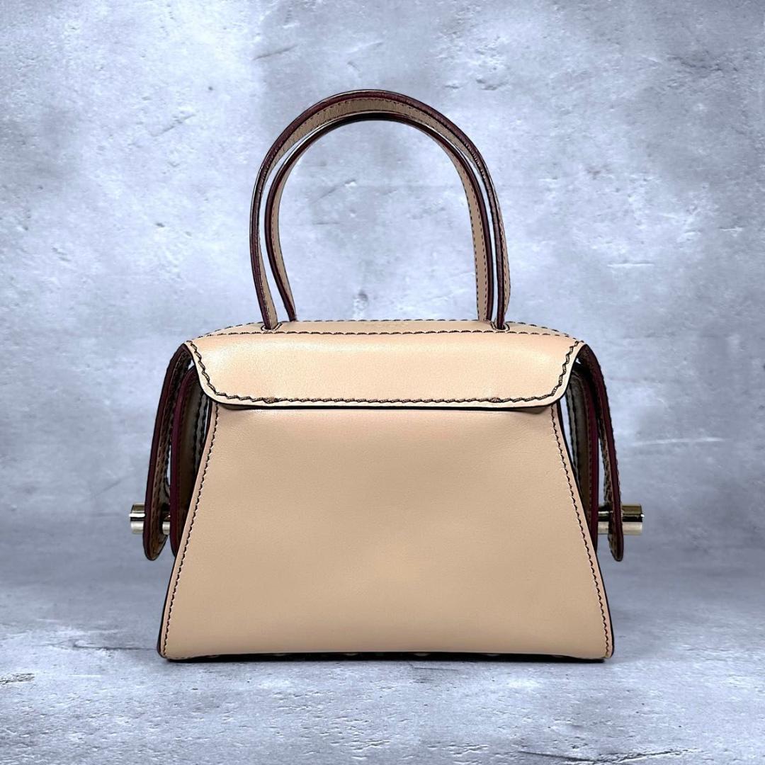 TOD'S トッズ ツイスト レザー ハンドバッグ ボーリングバッグ 2way