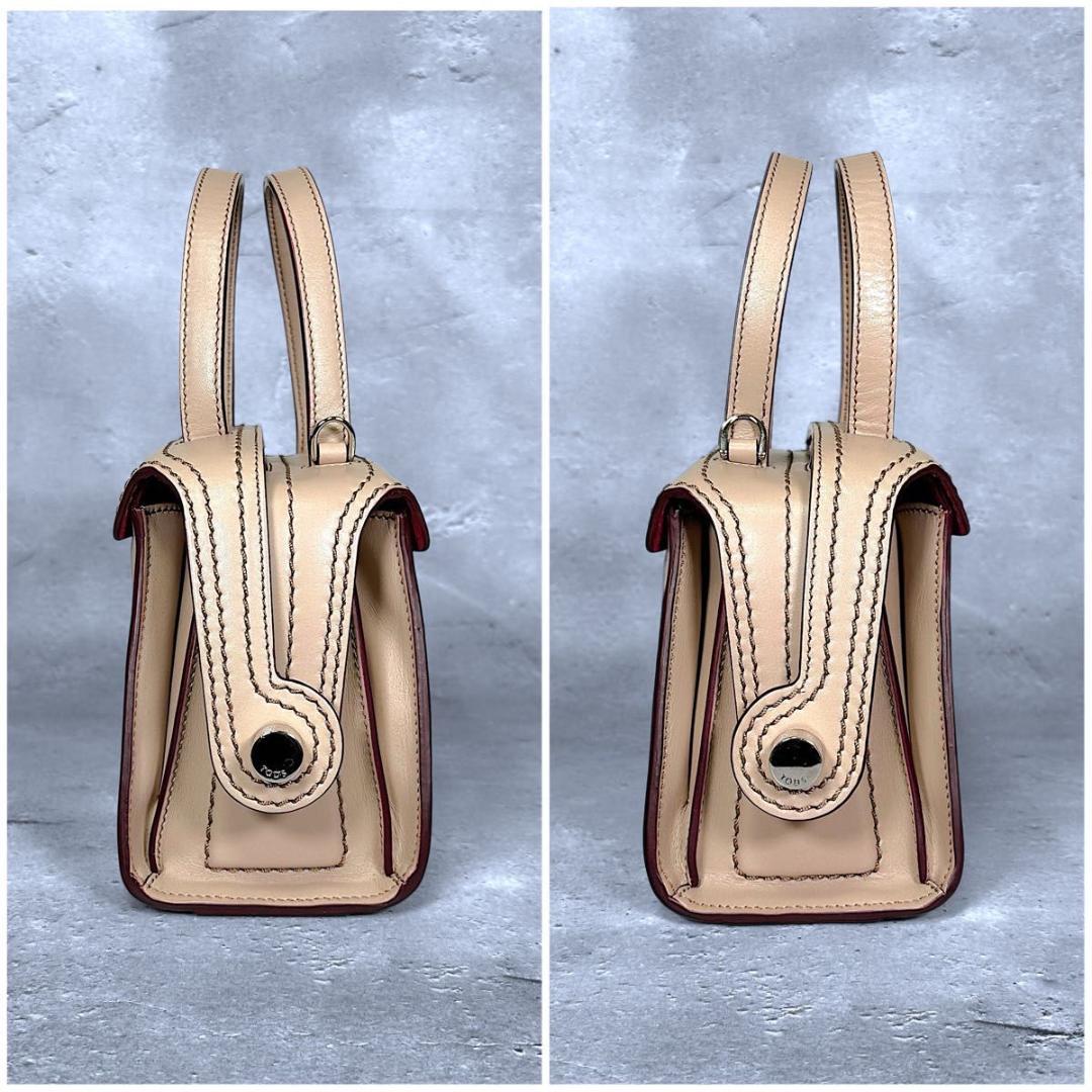 TOD'S トッズ ツイスト レザー ハンドバッグ ボーリングバッグ 2way