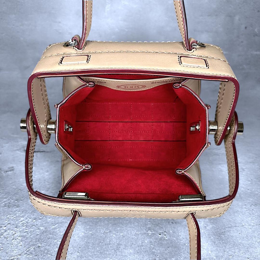 TOD'S トッズ ツイスト レザー ハンドバッグ ボーリングバッグ 2way