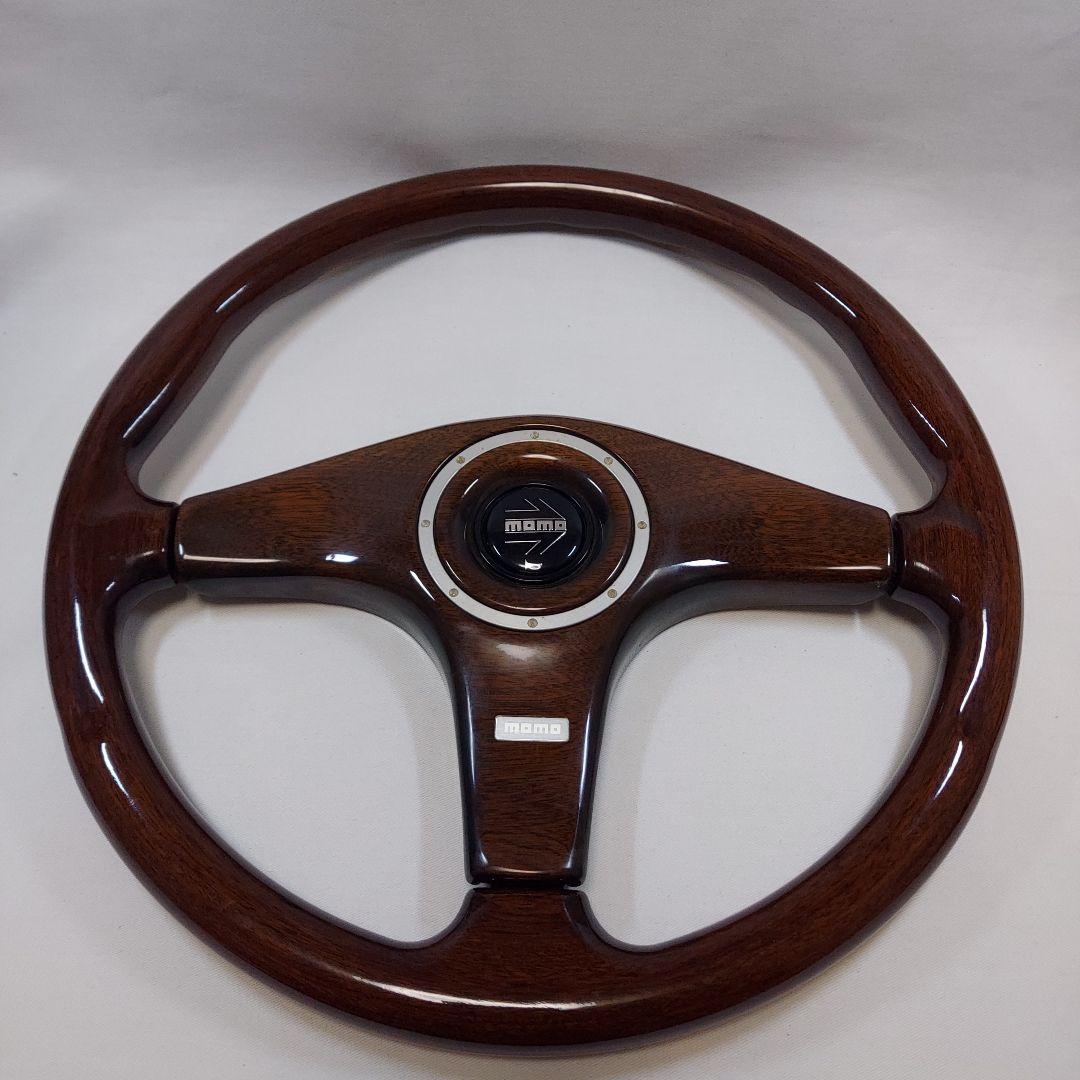 momo ウッド ステアリングホイール 3スポーク 36Φ