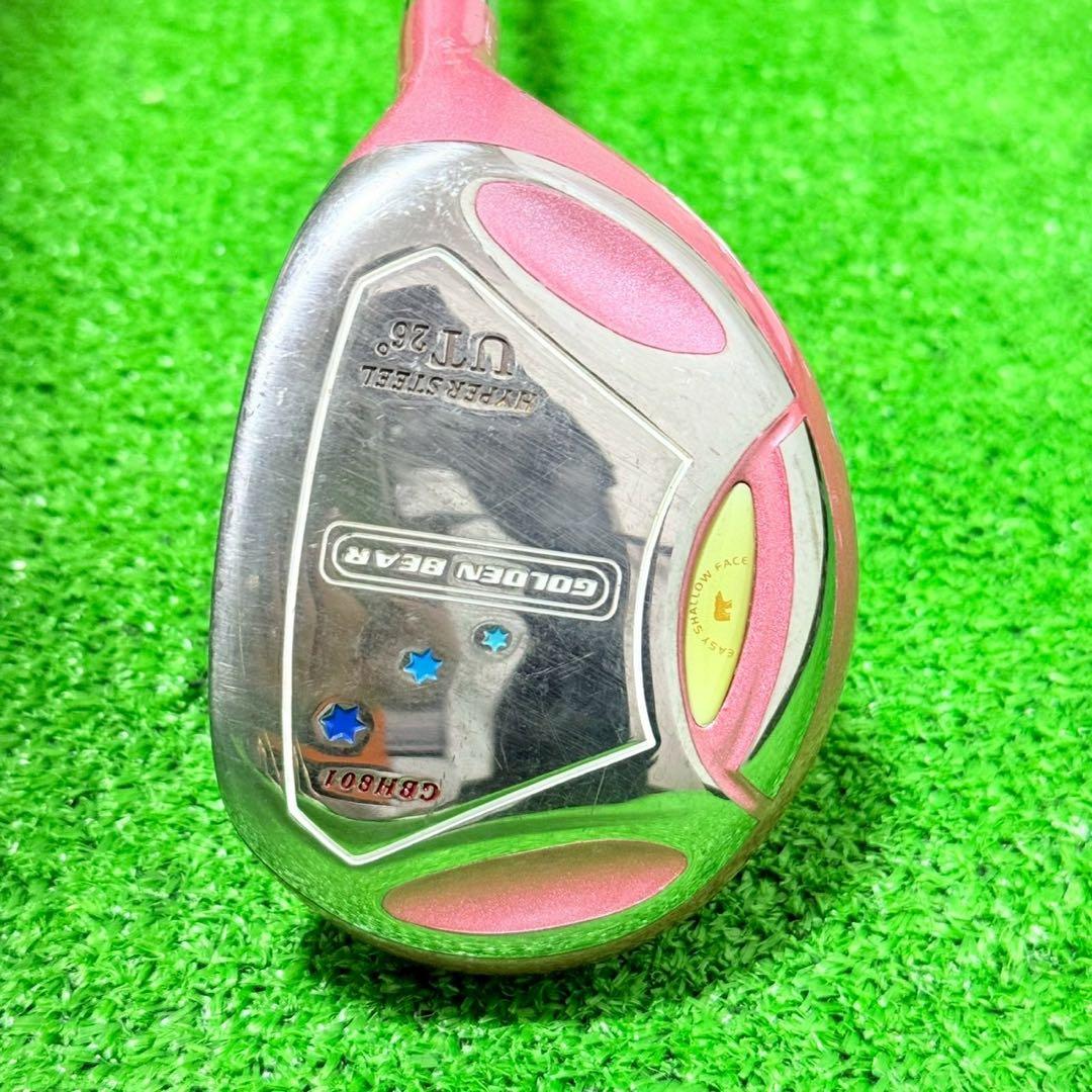 くりーむレディース ゴルフクラブ8本セット ピンク GOLDEN BEAR