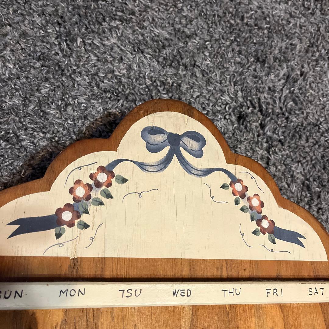 値下げ 【廃盤】 enfant アンファン　木製　万年カレンダー　コーハウス