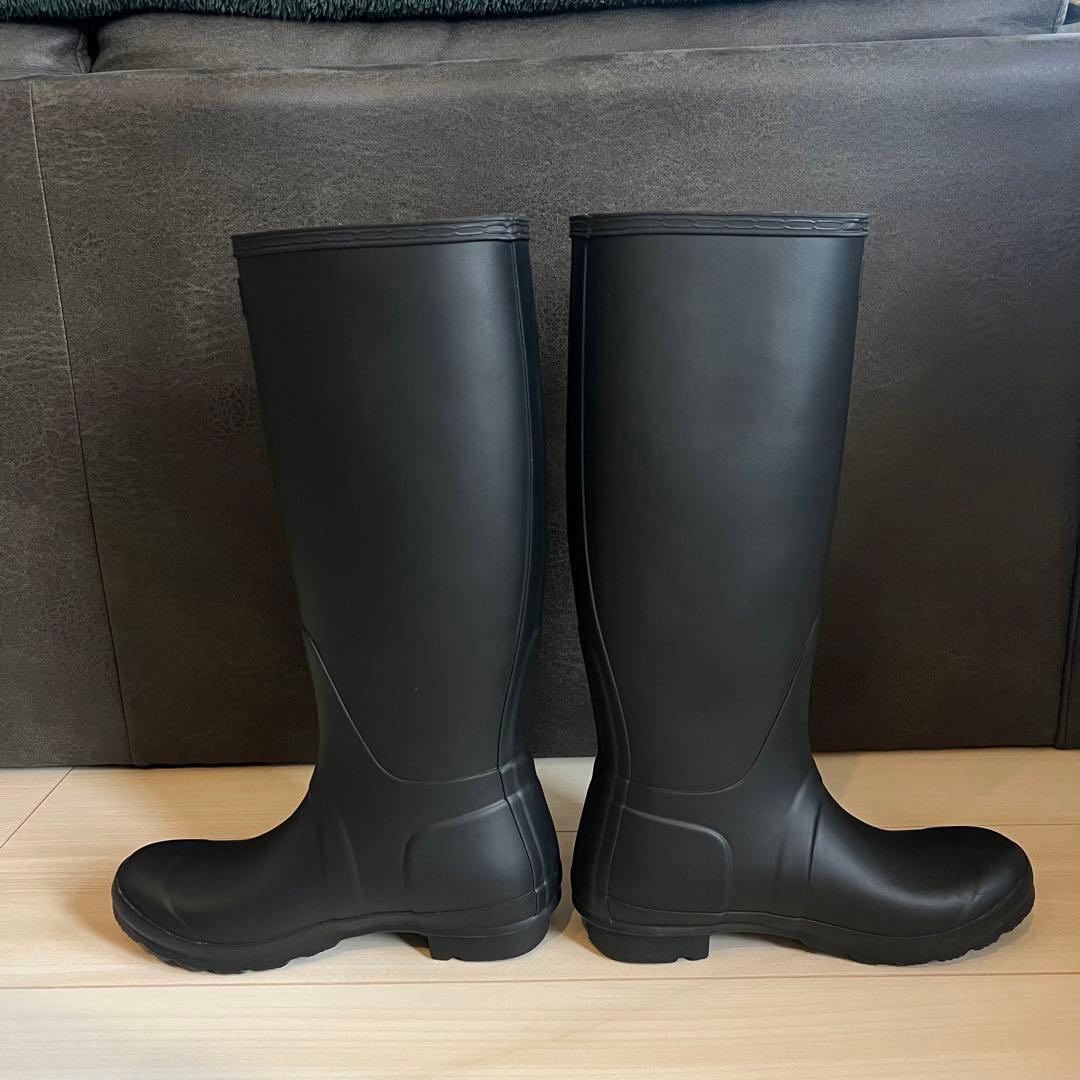 【美品・1回使用】Hunter ロングブーツ 黒 UK5 2025年11月購入