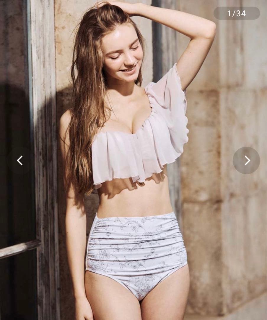 ワンショルフリルワイヤービキニ