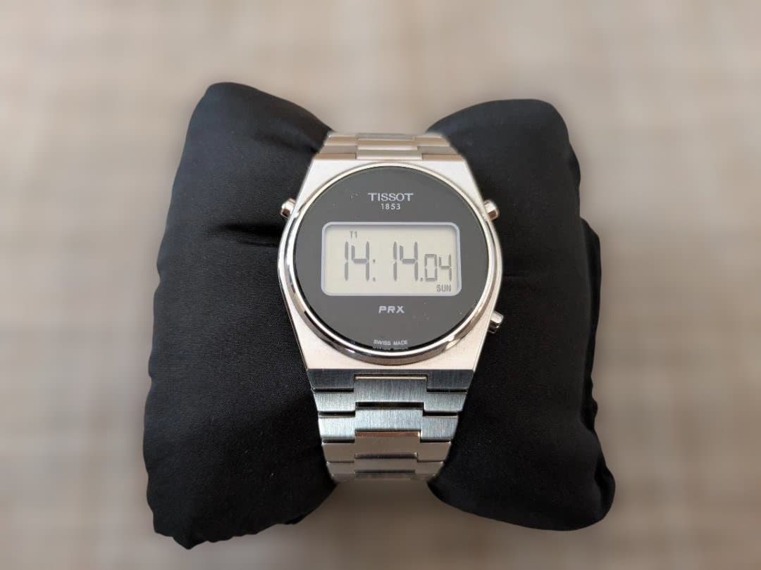 【美品】TISSOT ティソ PRX デジタル 35mm ブラック スイス製