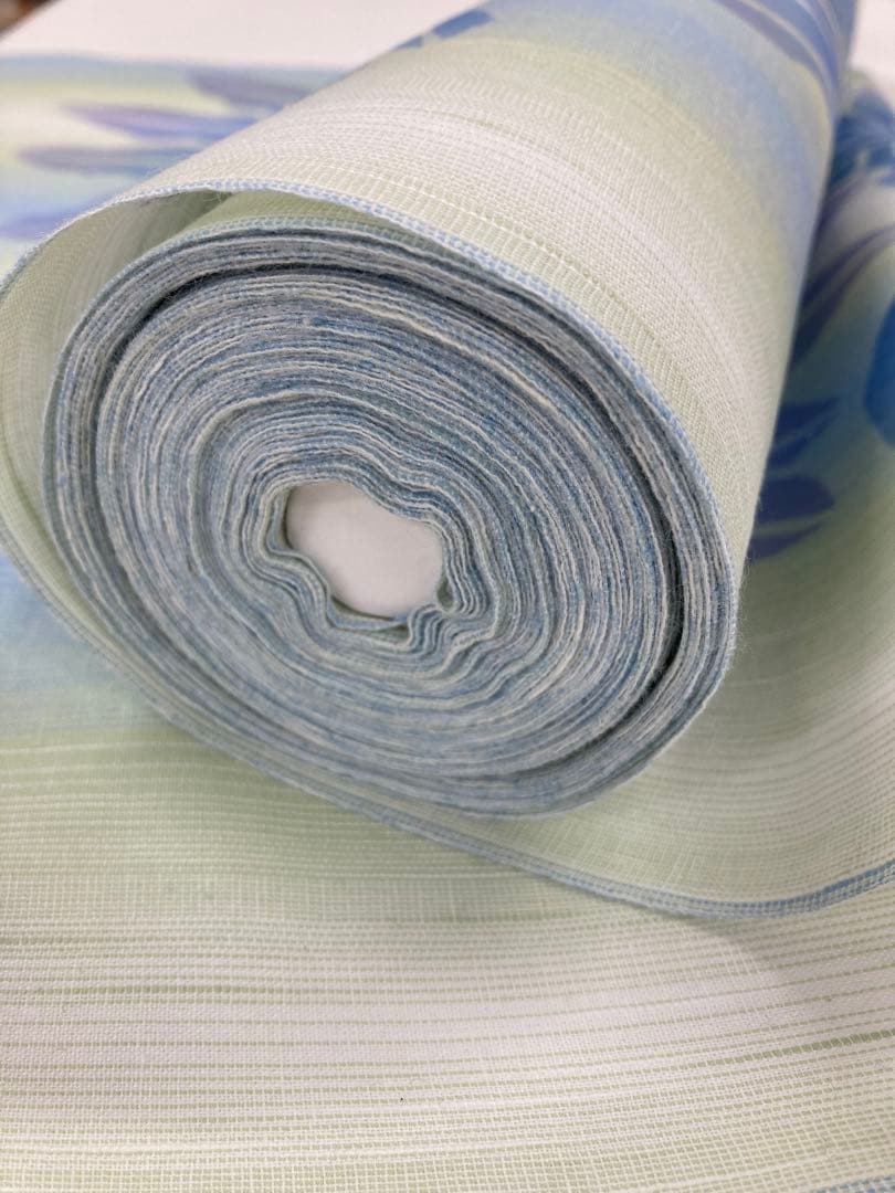 美品の新品未使用　伊勢型紙の浴衣反物　⭐︎写真追加しました