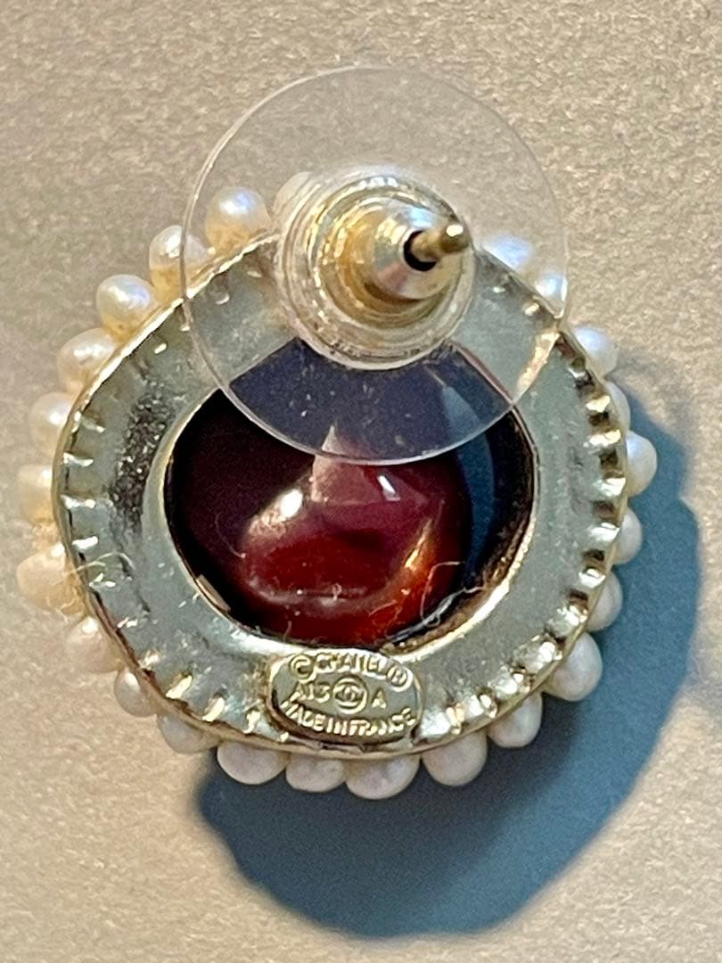 【正規品】CHANEL (シャネル) ストーン ピアス A13A 片耳