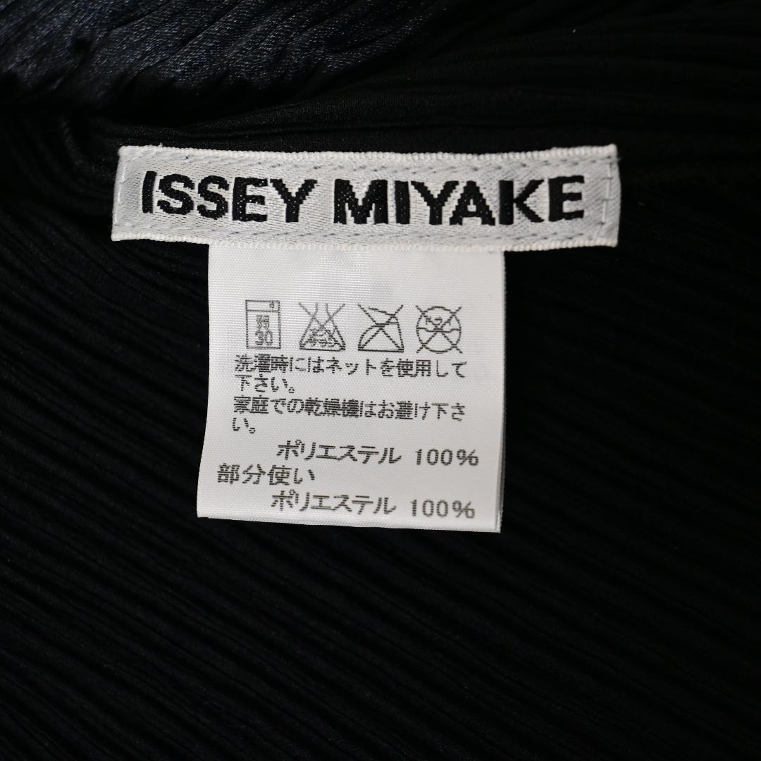 Y5 サイズ3 イッセイミヤケ プリーツ 黒 ショールカラー ジャケット