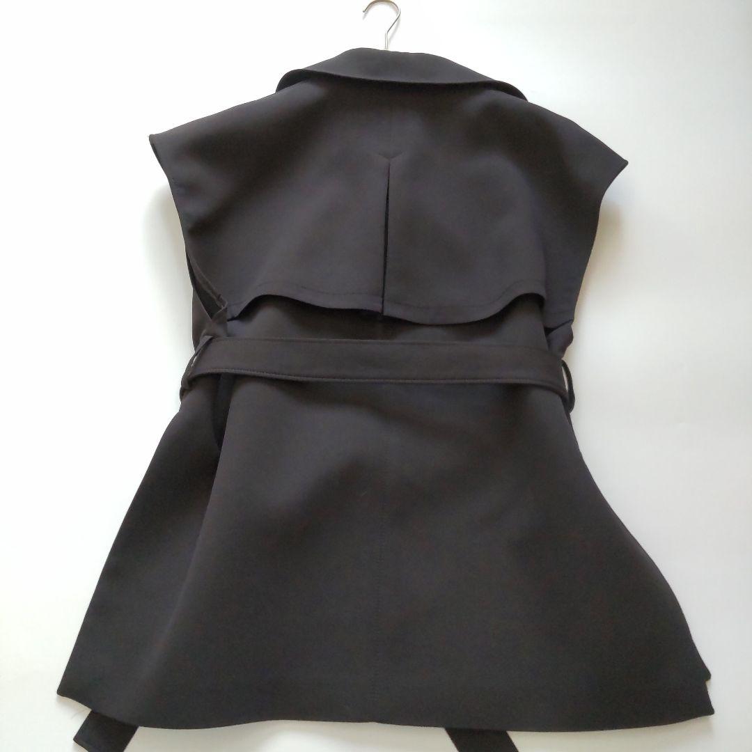 美品 23SS ルフィル マトラッセ トリプルクロスジレ ベルト付き ブラック