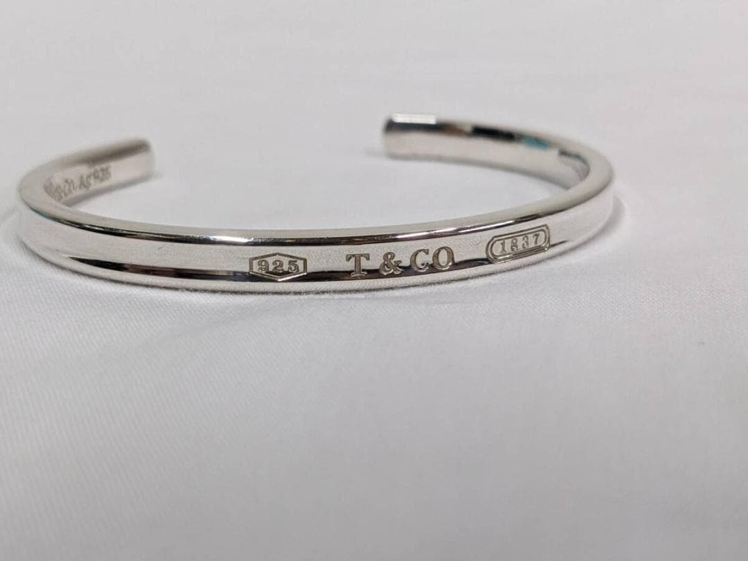 ティファニー/1837ナローカフMD/スターリングシルバー/ブランドネーム刻印