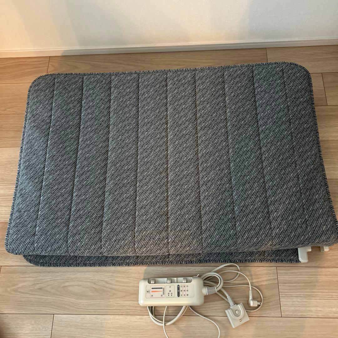 ローステクニ ー敷き布団 グレー リモコン付き