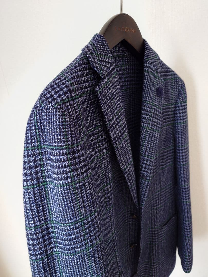 LARDINI グレンチェック easy ジャケット 44