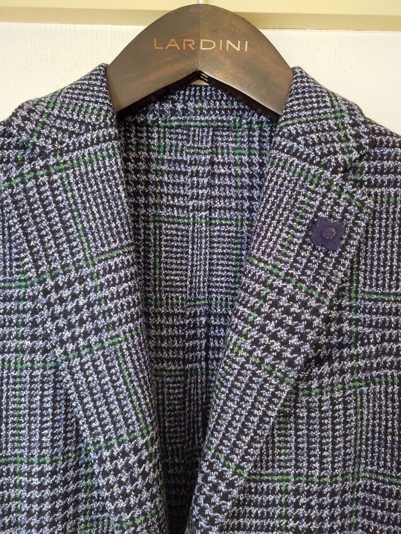 LARDINI グレンチェック easy ジャケット 44