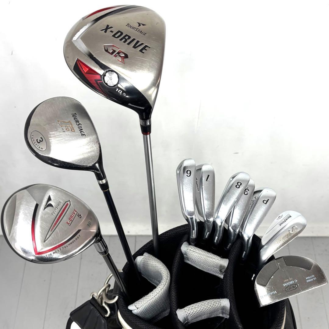 本格派 メンズゴルフクラブ 10本 フルセット ゴルフセット 豪華 お試しセット