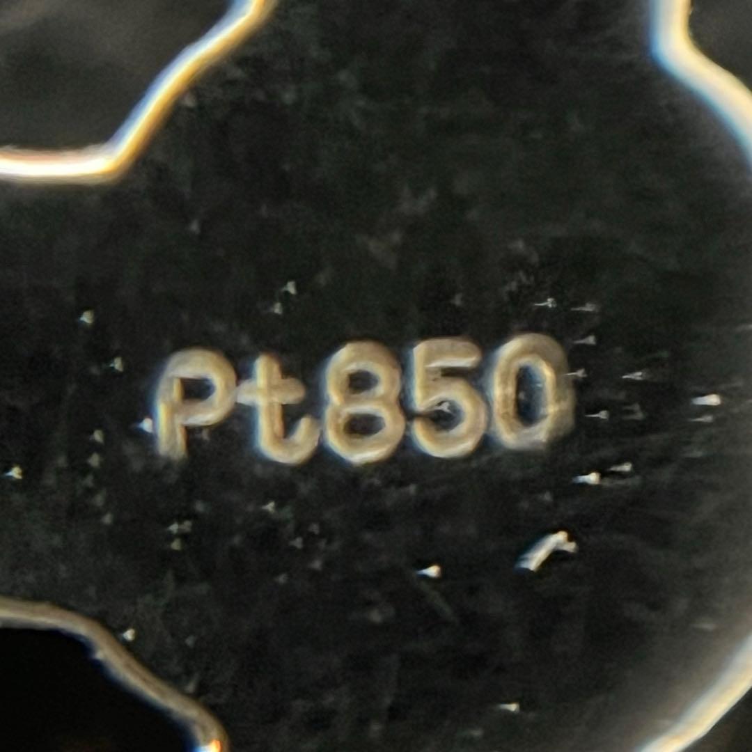 (C080506)Pt850 ネックレストップ 十字架 チャーム アクセサリー