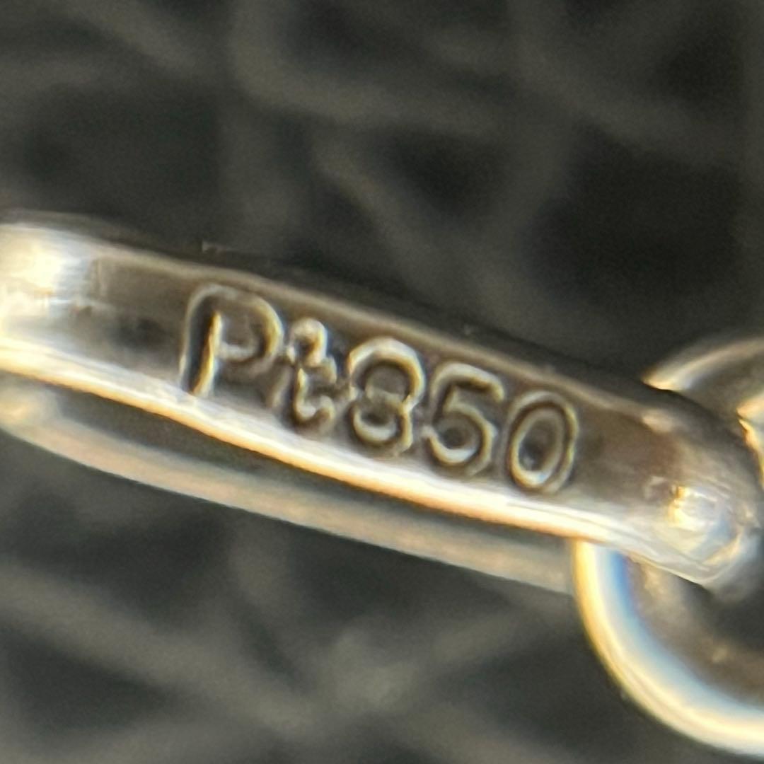 (C080506)Pt850 ネックレストップ 十字架 チャーム アクセサリー