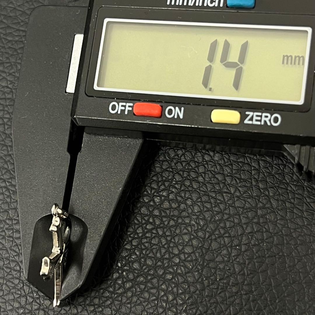 (C080506)Pt850 ネックレストップ 十字架 チャーム アクセサリー