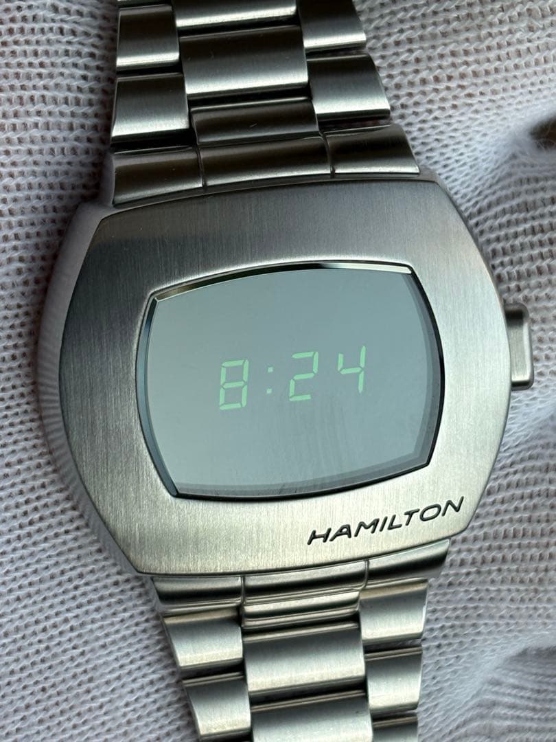 美品 HAMILTON ハミルトン PSR H524140 グリーン LED
