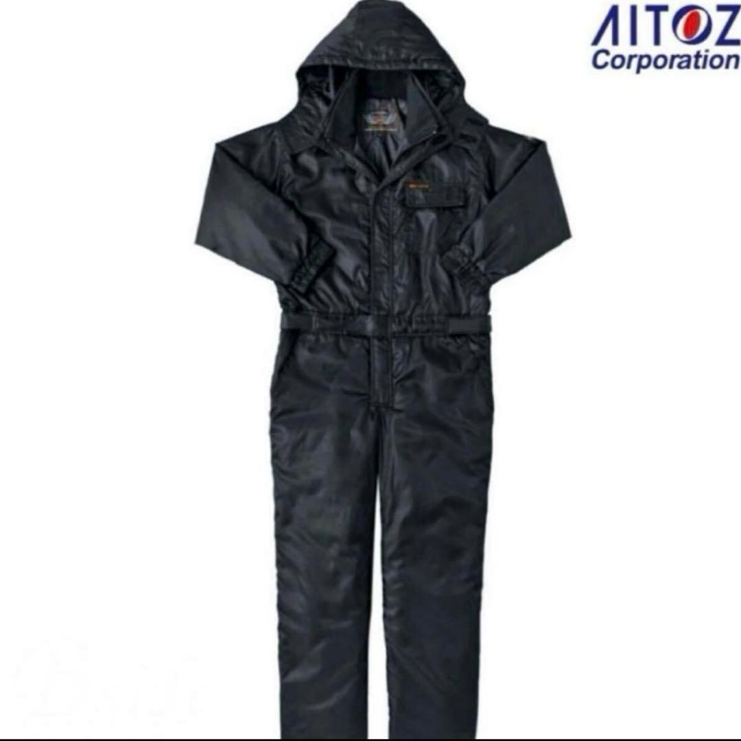 アイトス AZITO 防寒つなぎ 8264 ブラック 3Lサイズ ツナギ 防寒服