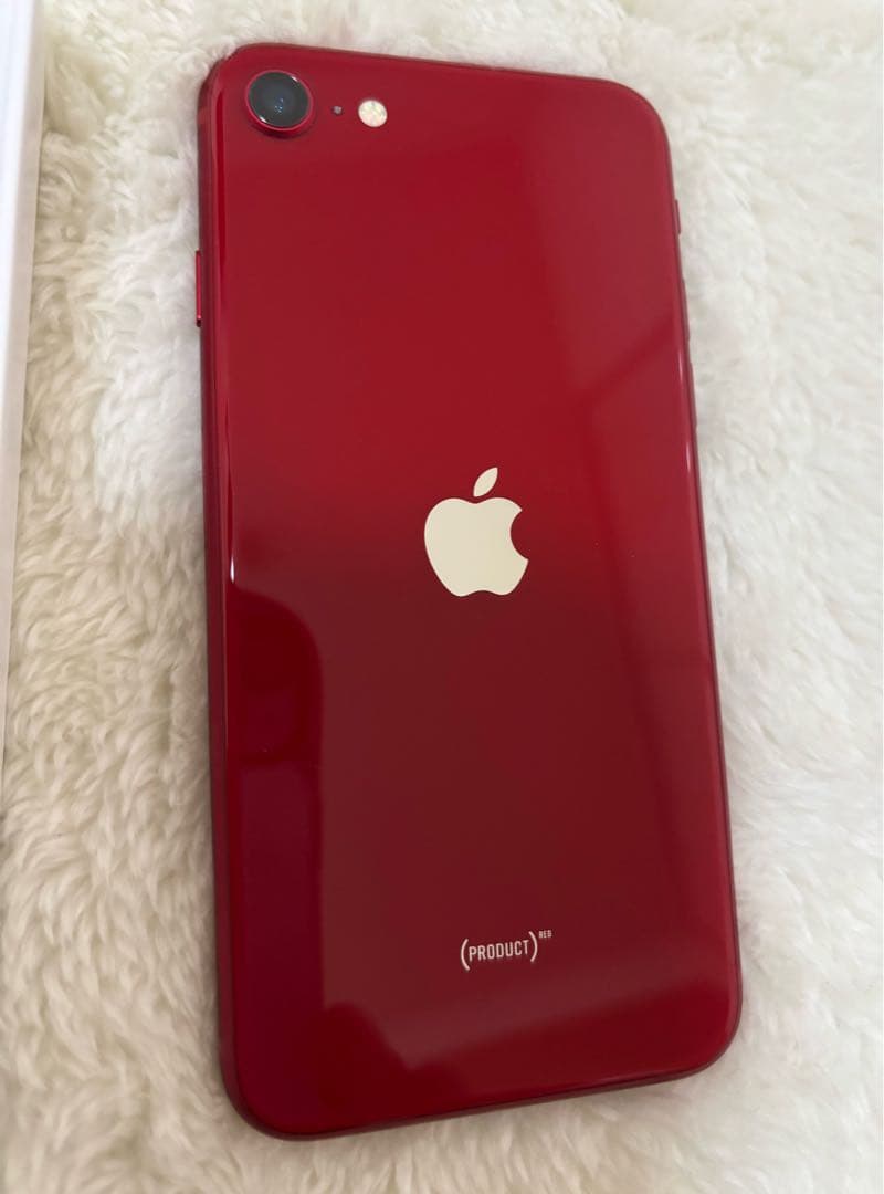 SIMフリー 美品 iPhone SE3 128GB レッド iFace付き
