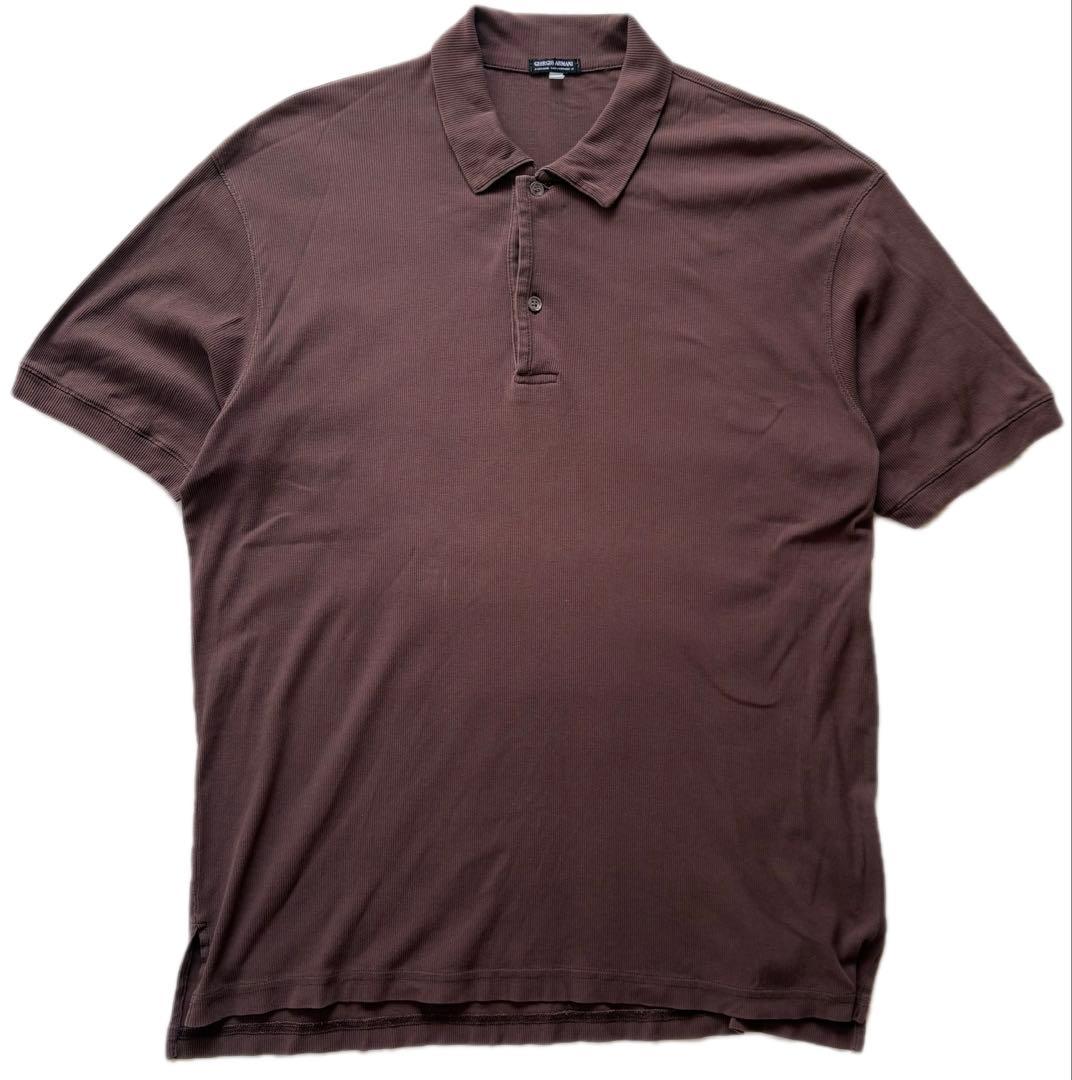 90s Giorgio Armani 90年代　アルマーニ　黒タグ　ポロシャツ