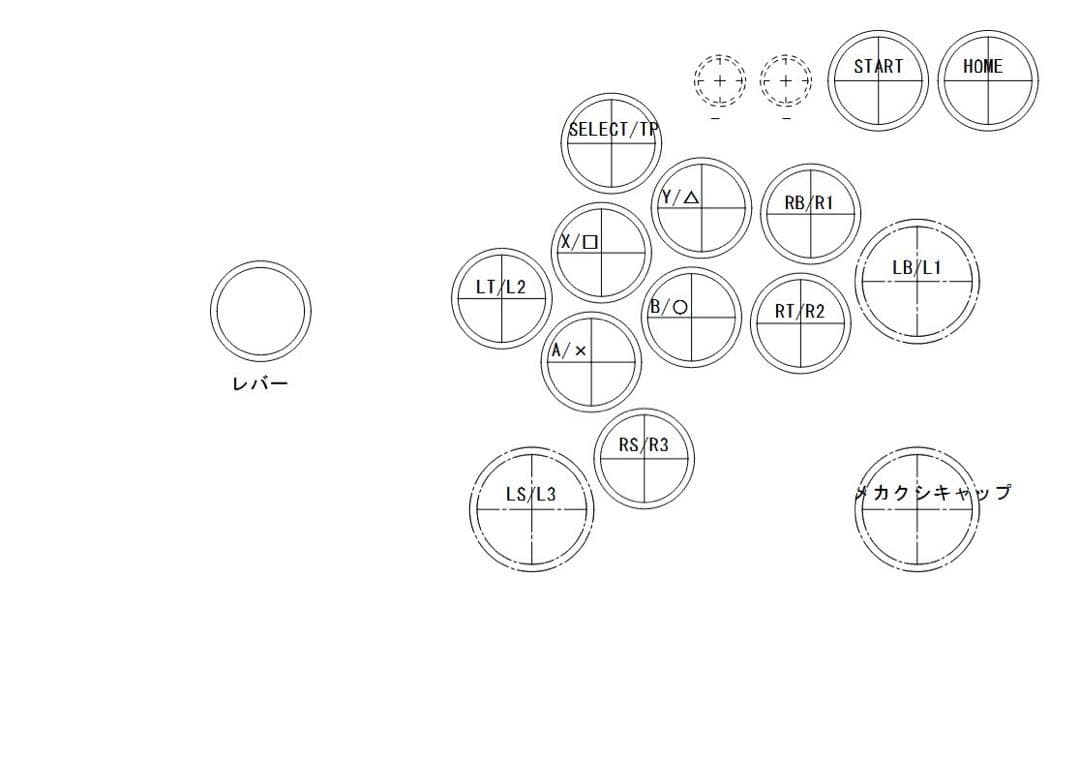 【CPC-LSF】アーケードコントローラー　アケコン 24mm 30mm 増設