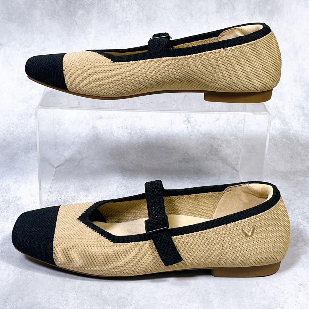 ☆美品☆【ビバイア】メリージェーン (36.5) フラットシューズ スクエアトゥ