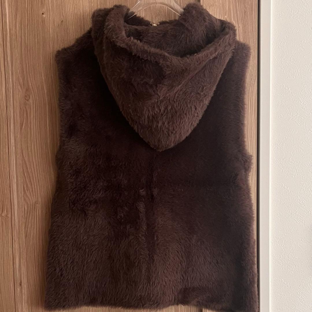 CADUNE サイドチュールロゴスウェット&フェザー接結ベスト 2点セット