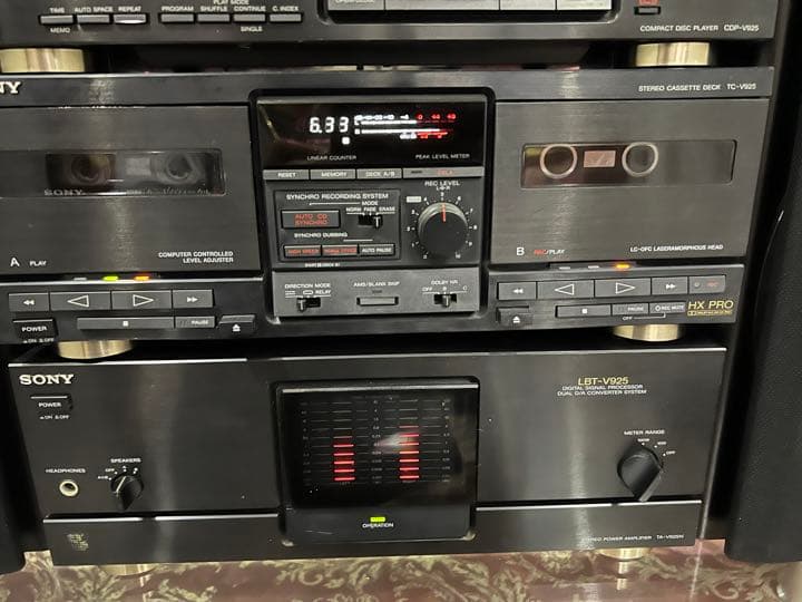 内蔵ブルーツゥース変更可能SONYリバティ LBT-V925 中古品レコード付き