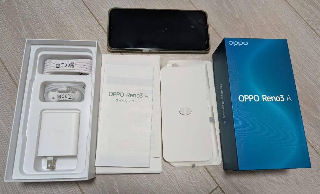 OPPO Reno 3A ホワイト ワイモバイル 付属品あり