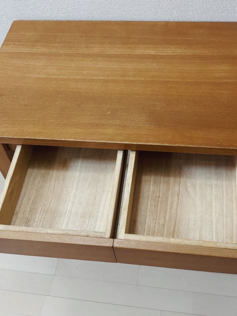 無印良品　タモ材デスク　学習机