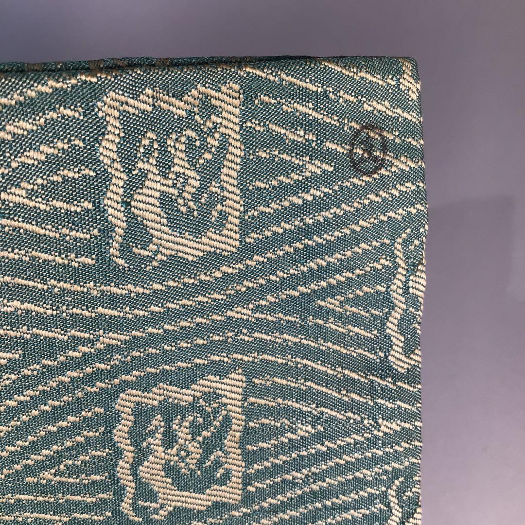 Ｍ４５３　帛紗　『袋師　土田友湖作』『即中斎　箱書』『龍文』『緞子袱紗』　共箱