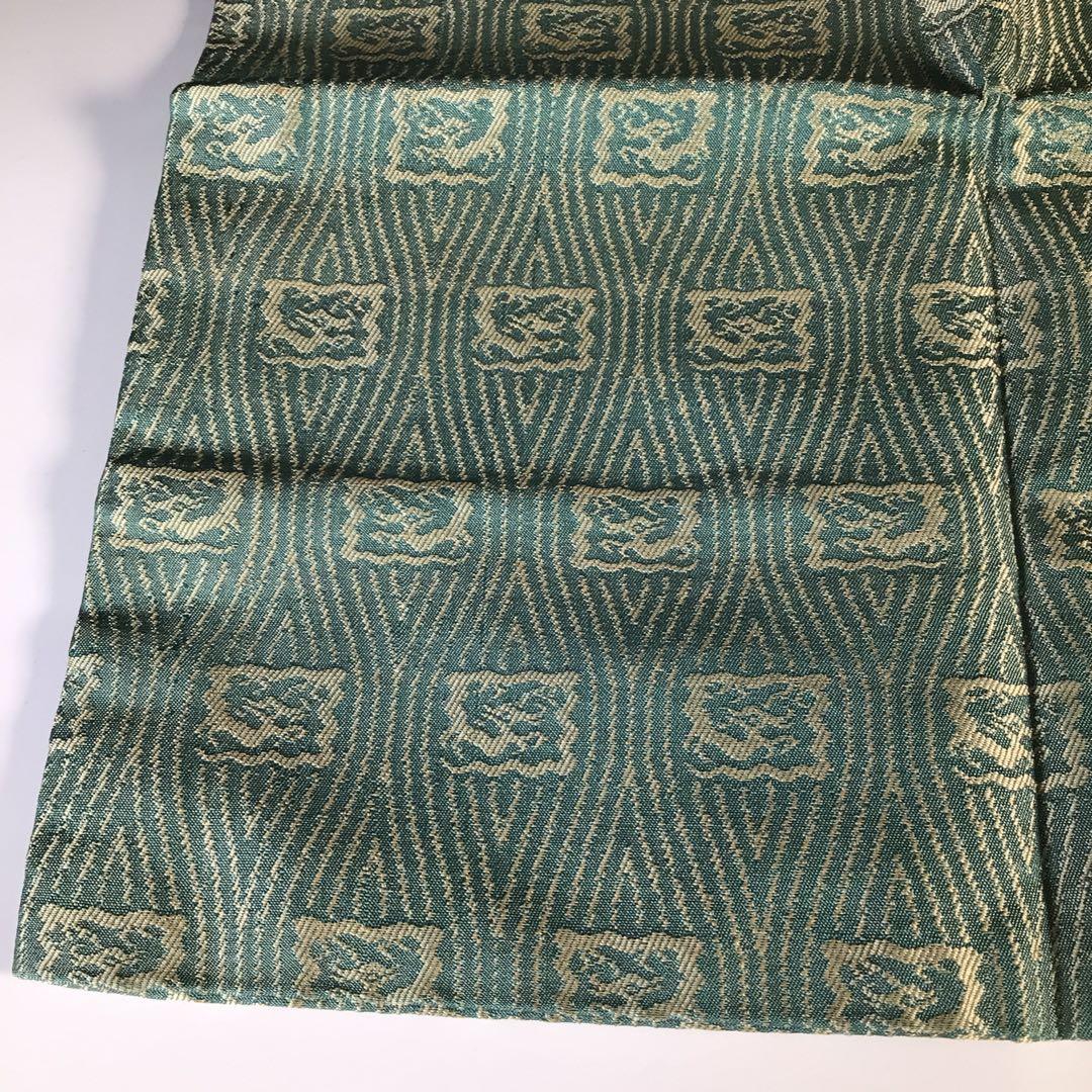 Ｍ４５３　帛紗　『袋師　土田友湖作』『即中斎　箱書』『龍文』『緞子袱紗』　共箱