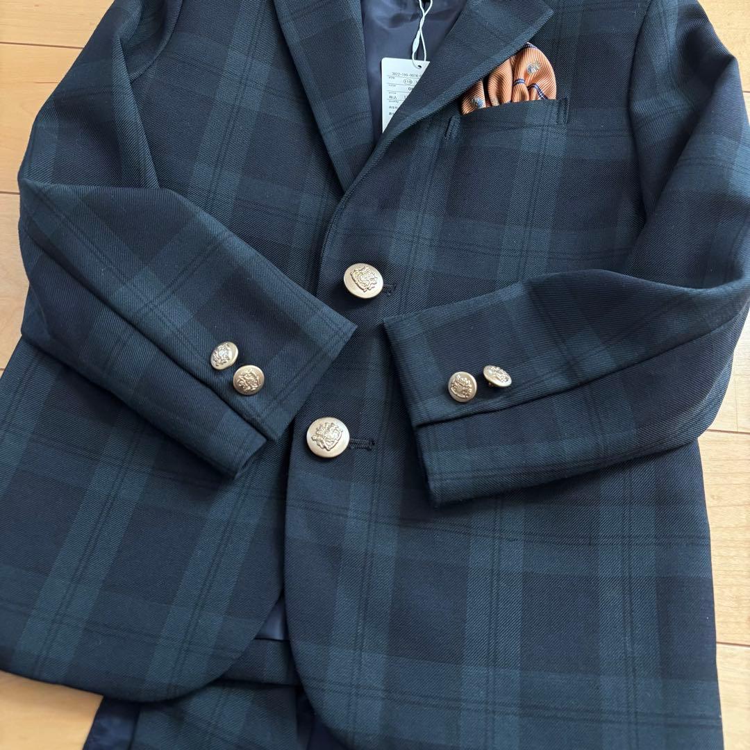 【新品】 キッズフォーマル スーツ 110 卒園式 入学式 男の子 チェック