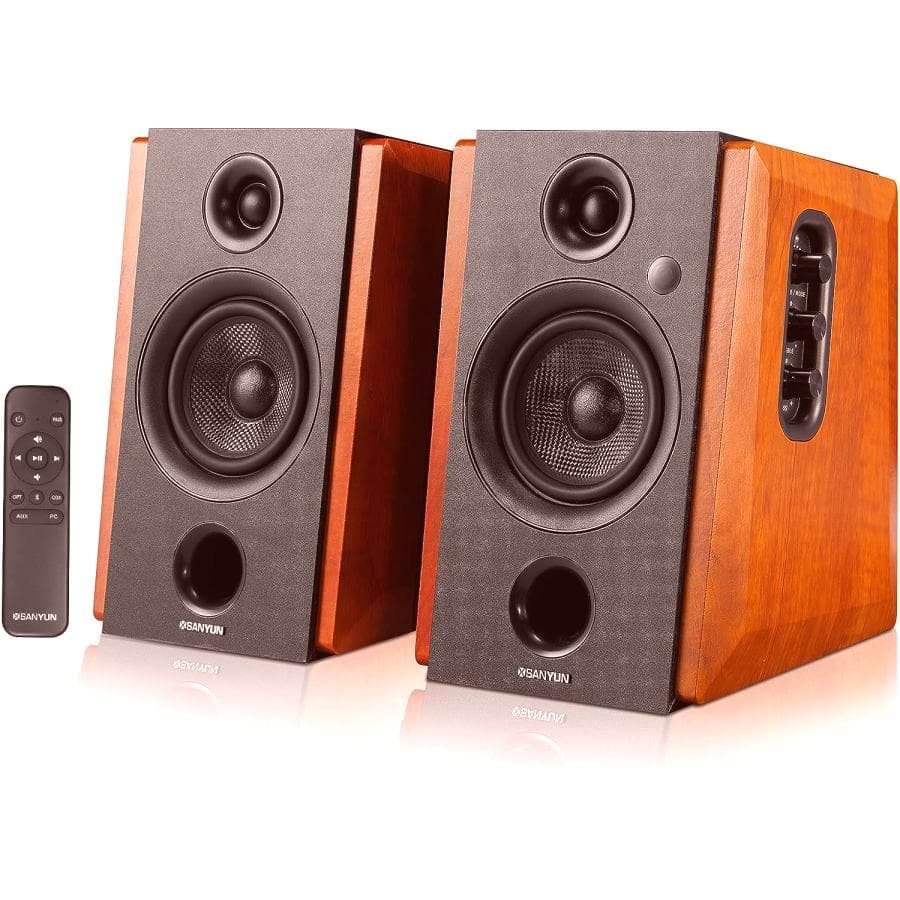 Sanyun SW228BT 80Wアクティブブックシェルフスピーカー