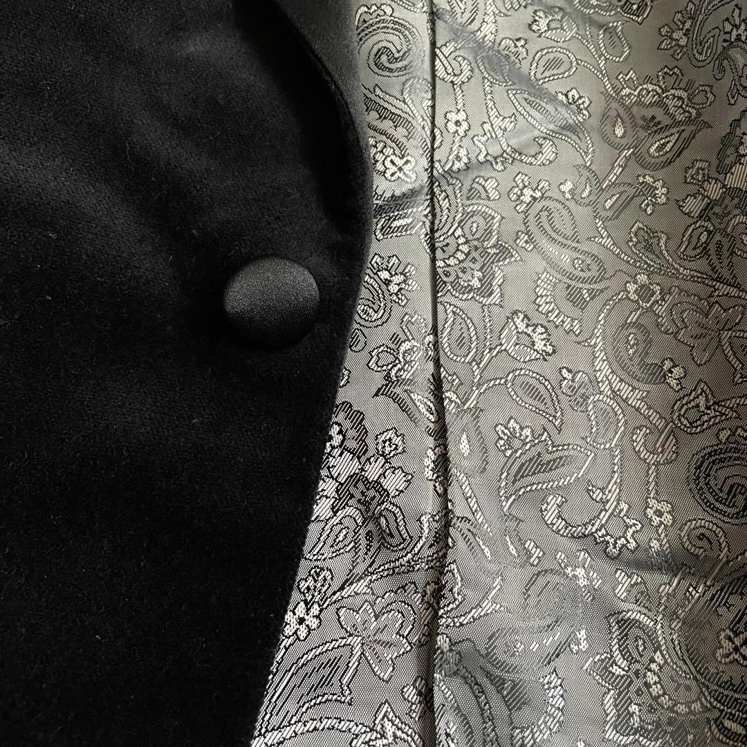 Quartet UMEDA オーダージャケット ベロア 裏地ペイズリー ブラック