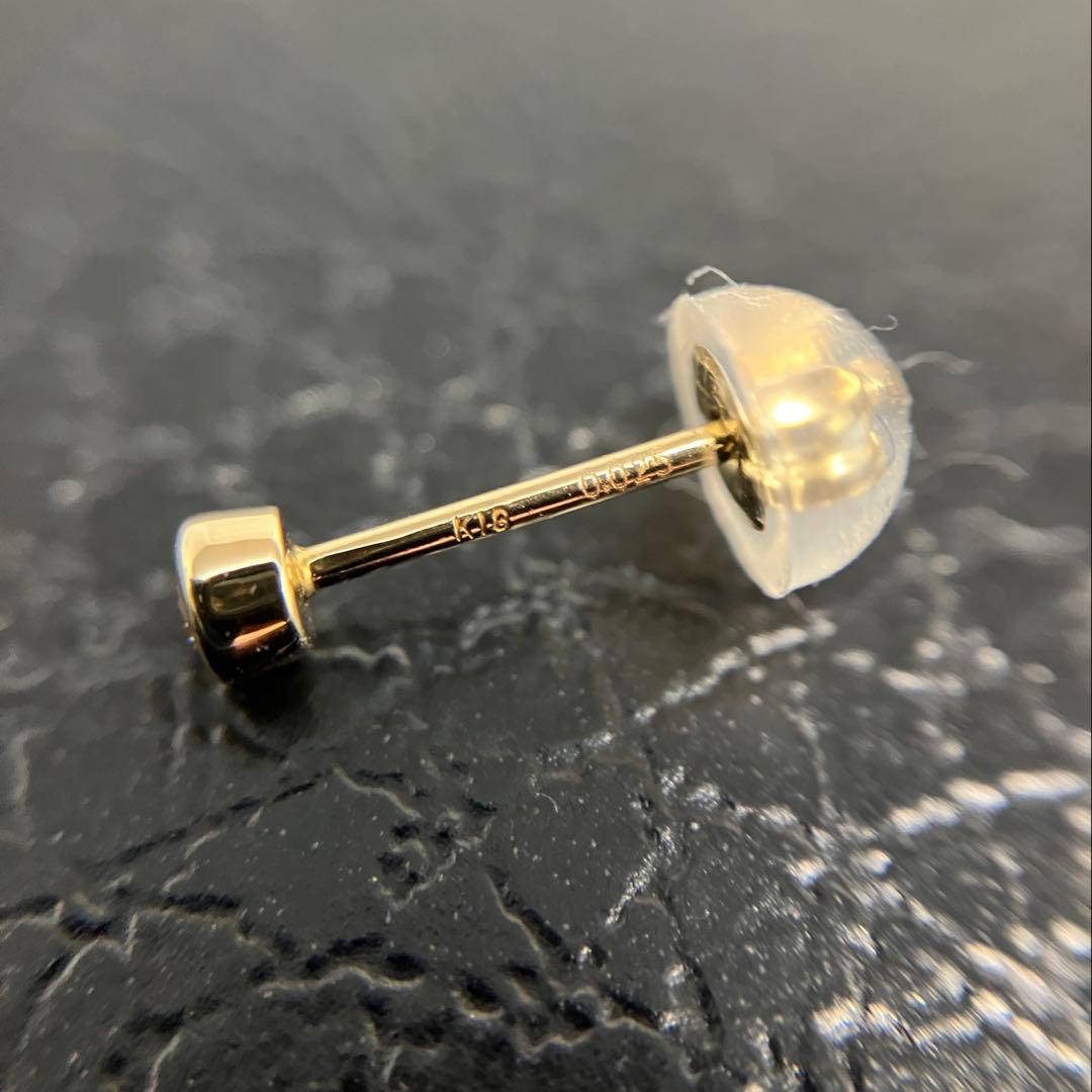 専用◆未使用品◆ メサンジュ K18 片耳ピアス ダイヤモンド 0.025ct