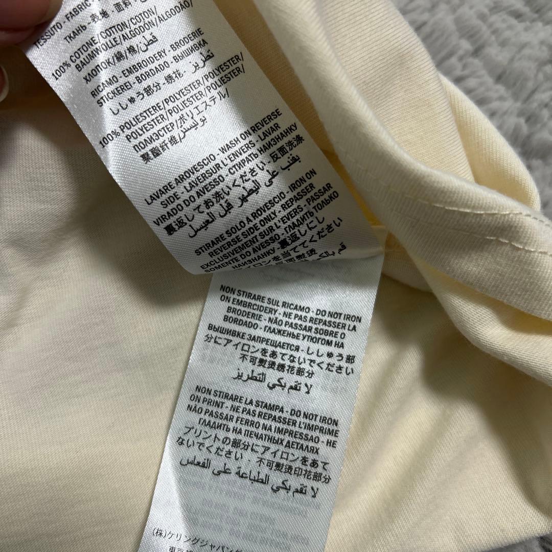 新品未使用GUCCI ロゴプリント Tシャツ クリーム色L ユニセックス