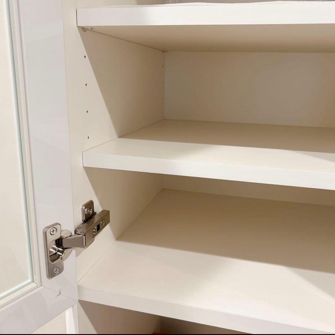 【※羽ママです】パモウナ 食器棚/キッチンボード 完成品（幅75cm）