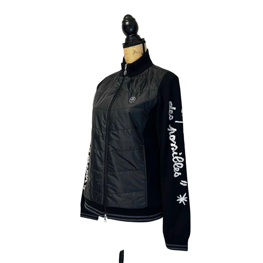 【40】CASTELBAJAC ニット切り替え 中綿ジャケット レディース