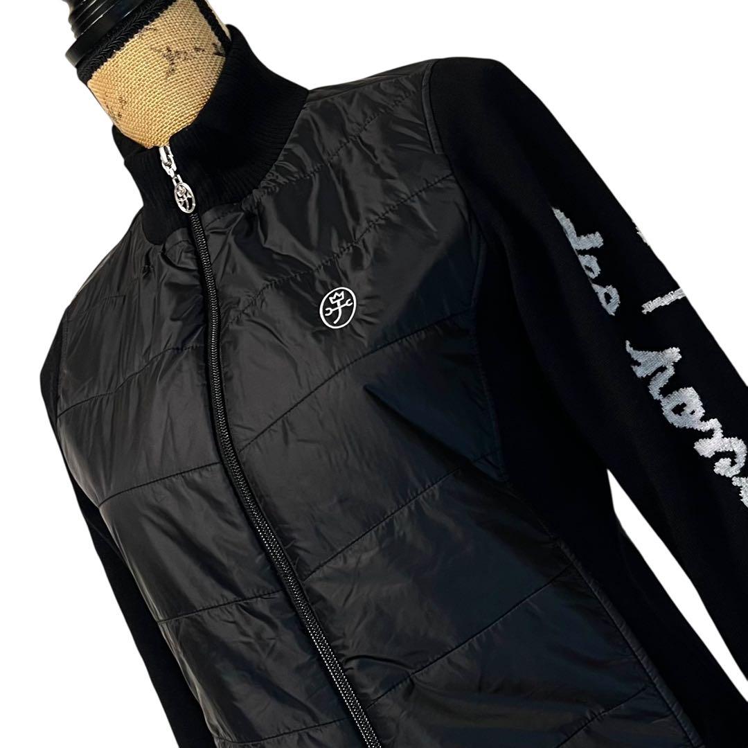 【40】CASTELBAJAC ニット切り替え 中綿ジャケット レディース